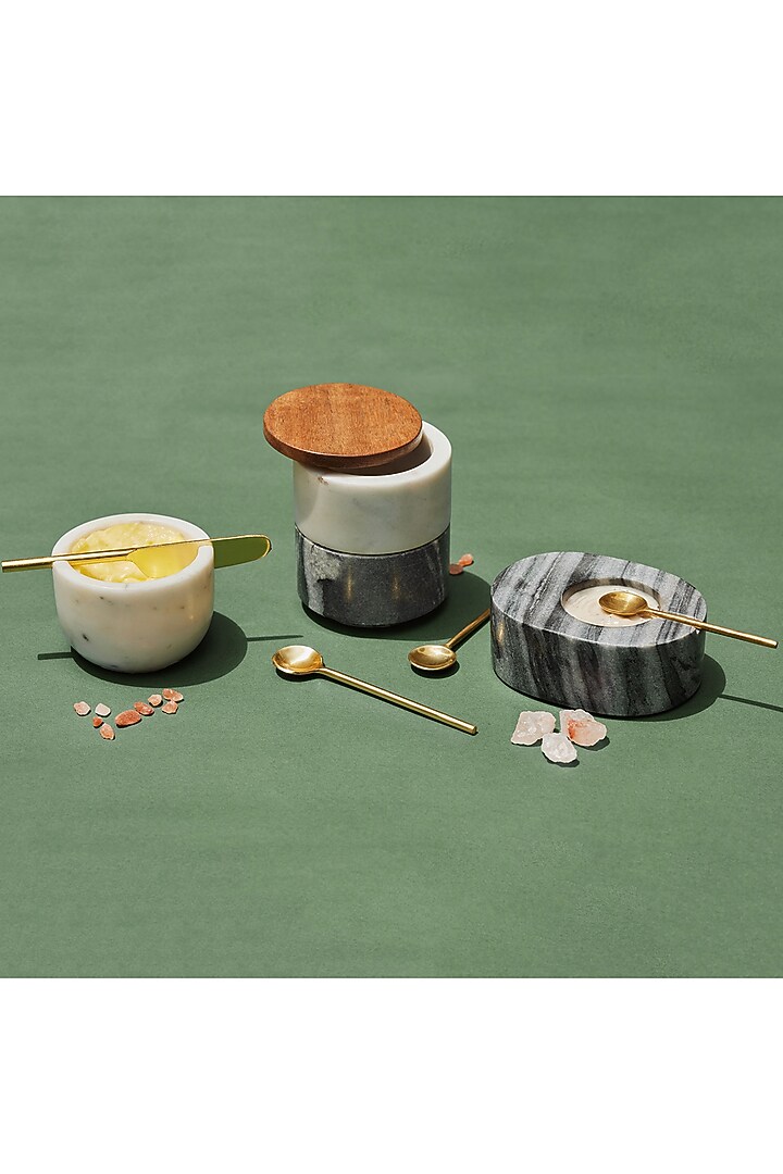 Stacked Marble Spread Jars by Muun Home at Pernia's Pop Up Shop