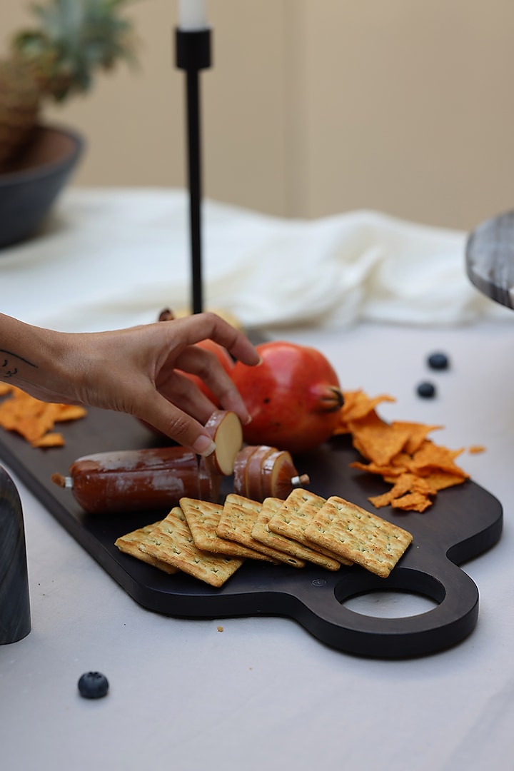 Black Acacia Wood Serving Platter by Muun Home at Pernia's Pop Up Shop