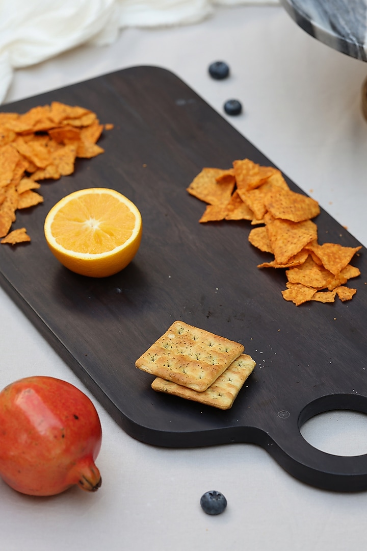 Black Acacia Wood Serving Platter by Muun Home at Pernia's Pop Up Shop