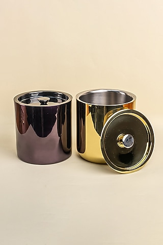Gold Stainless Steel Ice Bucket by Muun Home