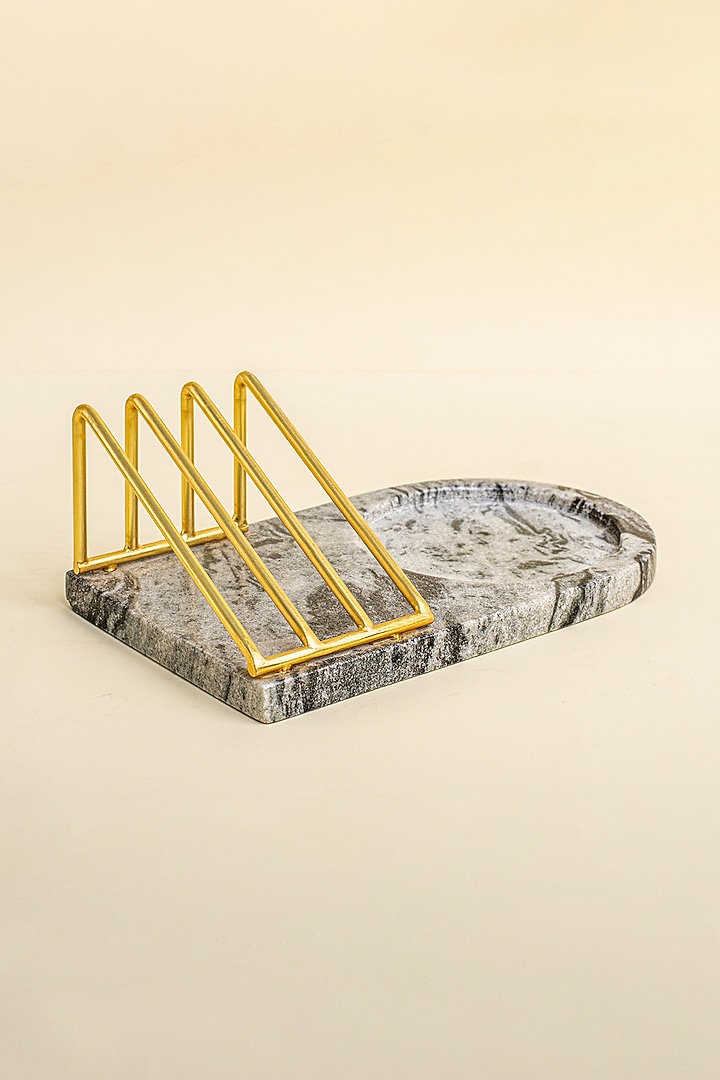 Grey Marble Toast Tray by Muun Home at Pernia's Pop Up Shop