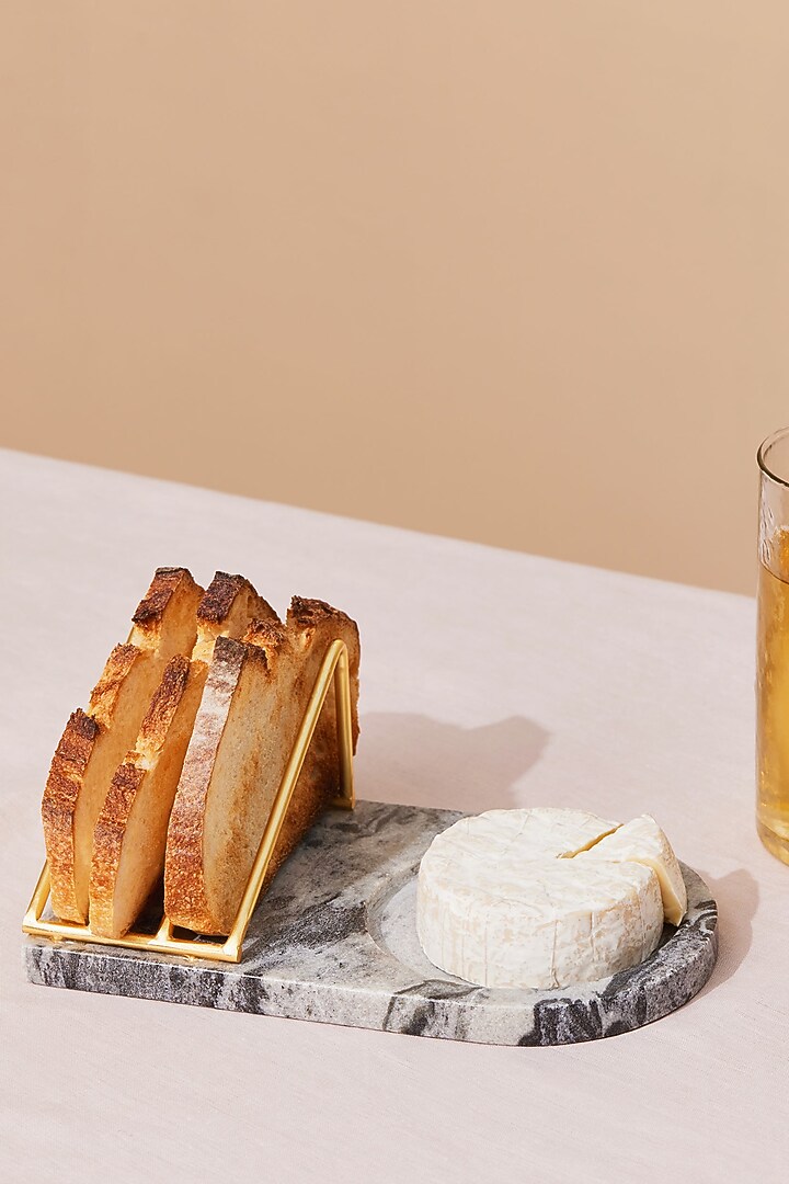 Grey Marble Toast Tray by Muun Home at Pernia's Pop Up Shop