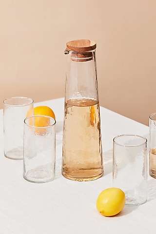 Transparent Glass Carafe Set (Set of 5) by Muun Home