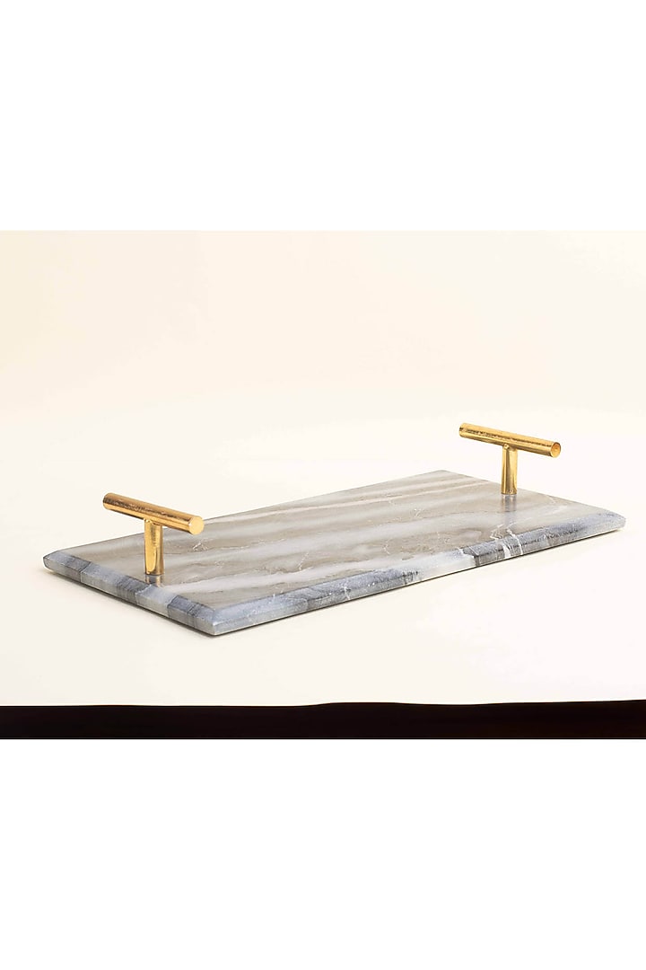 Grey Marble Serving Tray by Muun Home at Pernia's Pop Up Shop