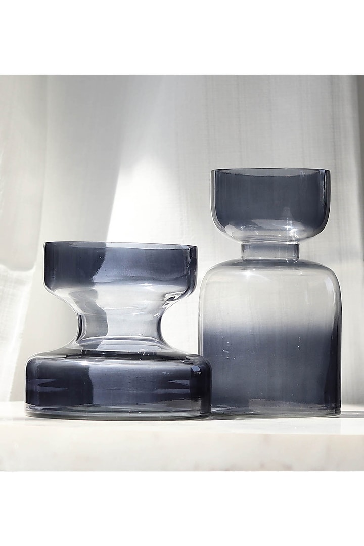 Slate Grey Glass Vase by Muun Home at Pernia's Pop Up Shop