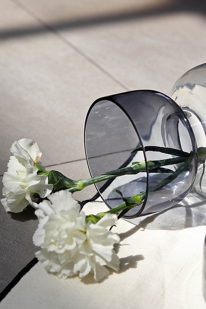 Slate Grey Glass Vase by Muun Home at Pernia's Pop Up Shop