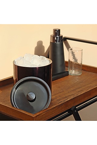Black Stainless Steel Ice Bucket by Muun Home