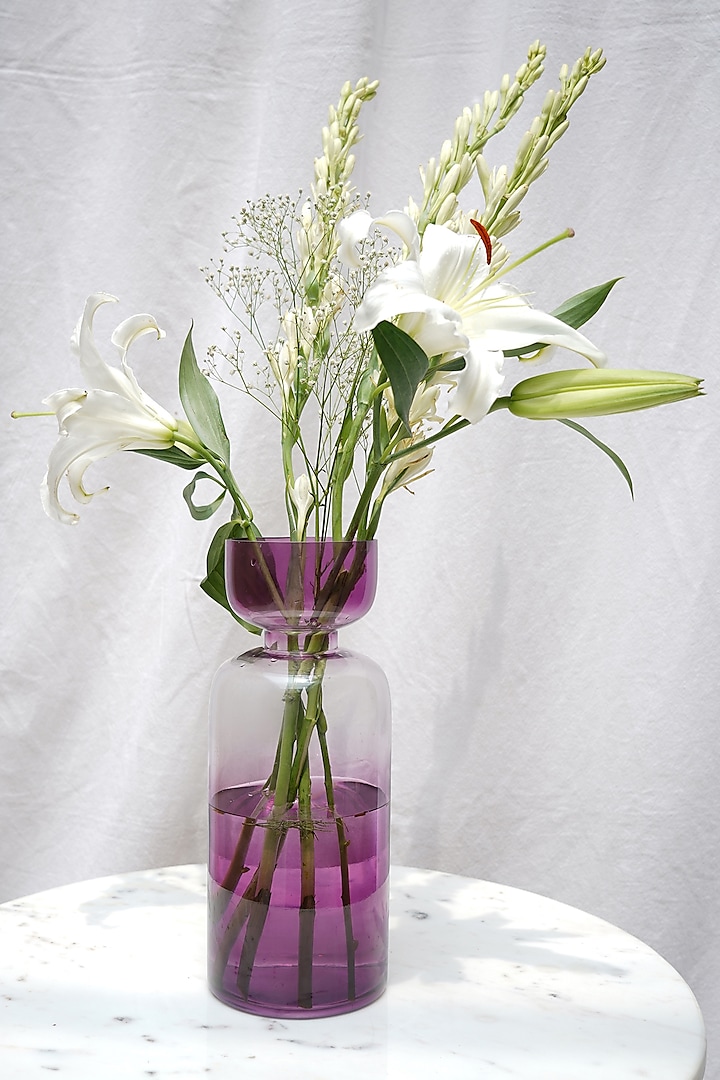 Purple Glass Vase by Muun Home