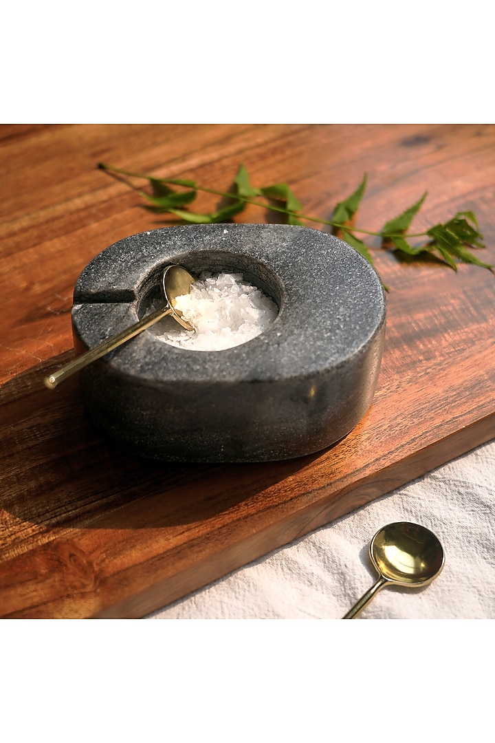 Black & White Marble Spice Bowl Set by Muun Home at Pernia's Pop Up Shop