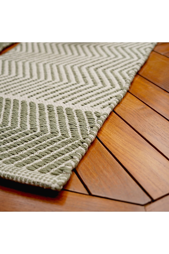 Sage Green Organic Cotton Handwoven Table Mat Set by Muun Home at Pernia's Pop Up Shop