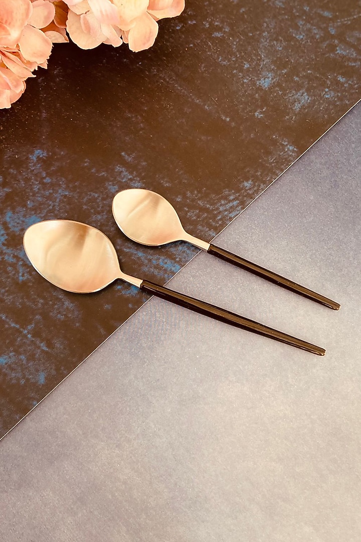 Black & Silver Stainless Steel Cutlery Set by MW- Not Just Home at Pernia's Pop Up Shop