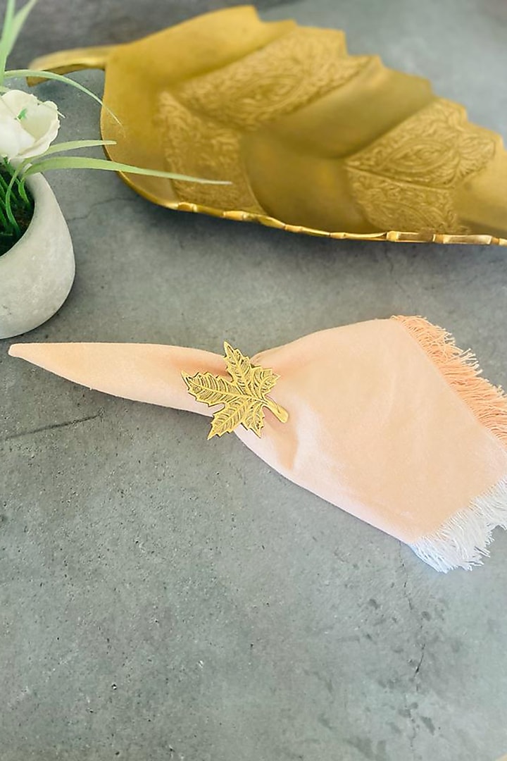Brass Stainless Steel Napkin Rings (Set of 4) by MW- Not Just Home at Pernia's Pop Up Shop