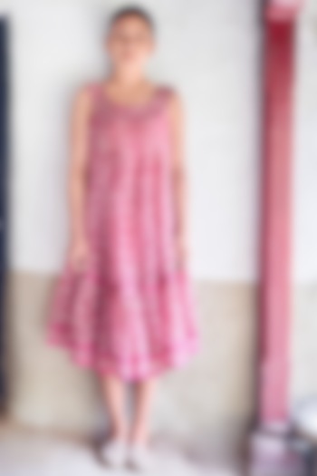 Candy Pink Panel Dress by Myoho
