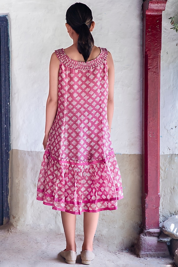 Candy Pink Panel Summer Dress by Myoho at Pernia's Pop Up Shop