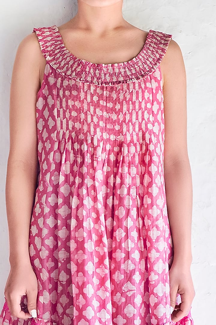 Candy Pink Panel Summer Dress by Myoho at Pernia's Pop Up Shop