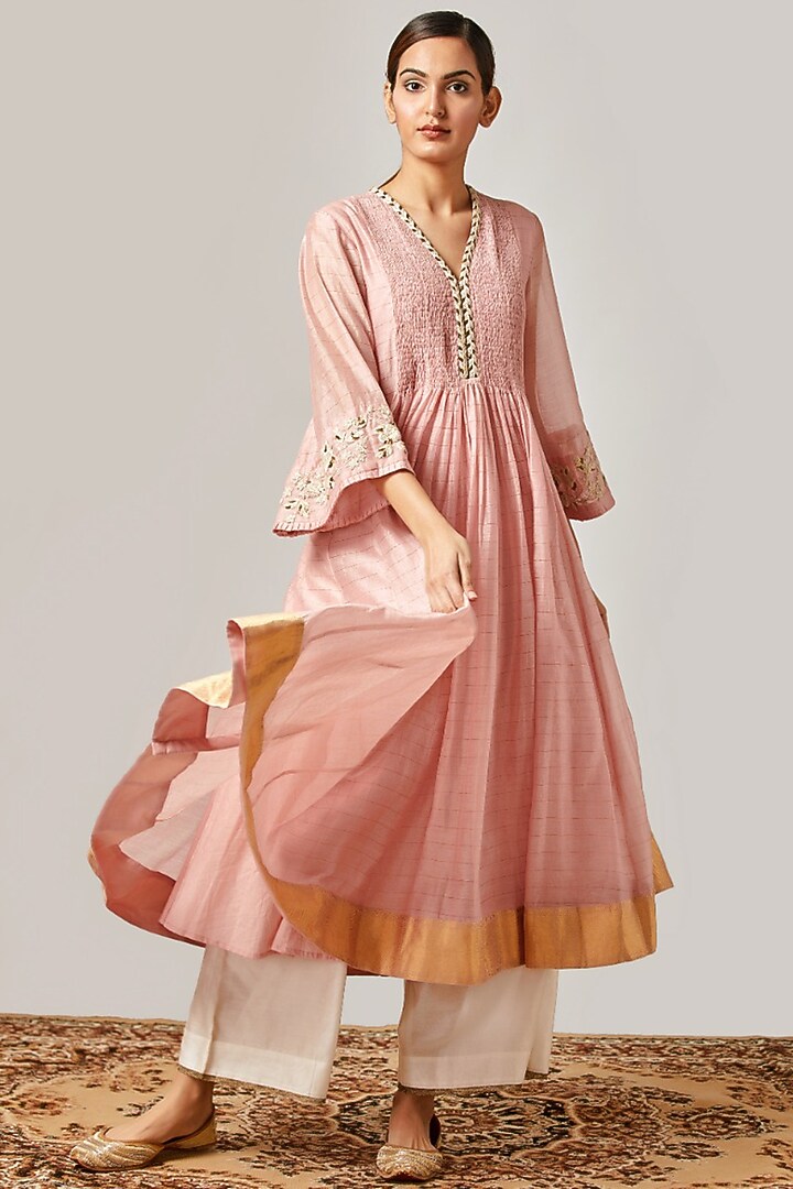 Rose Embroidered Kurta & Pants
