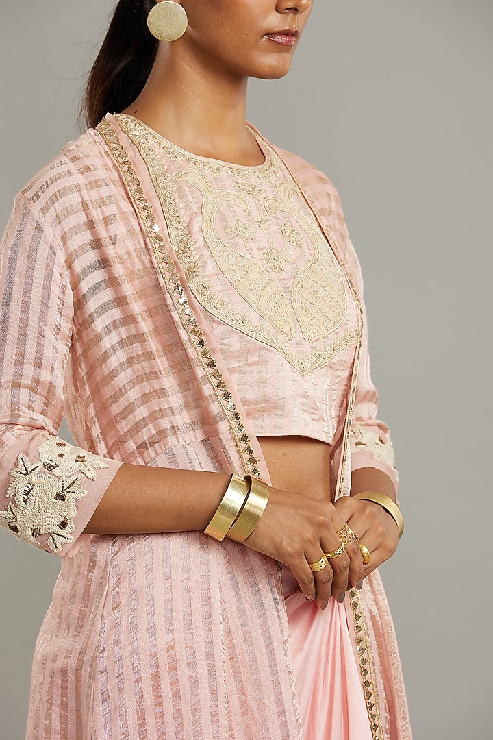 Rose Embroidered Jacket Set by Myoho at Pernia's Pop Up Shop