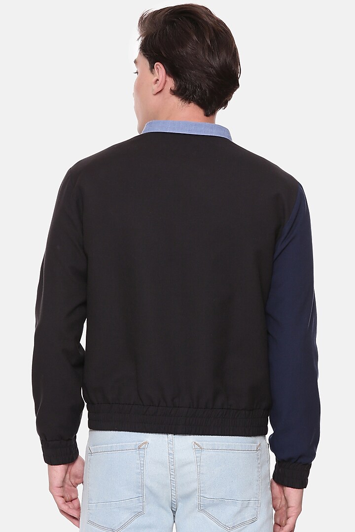 Multi-Colored Malai Cotton Bomber Jacket by Mayank Modi at