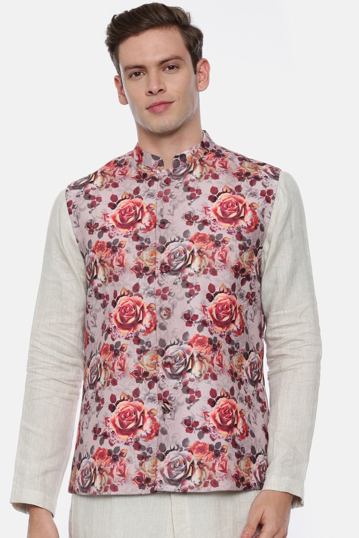 Nehru Jackets & Waistcoats - Floral Nehru Jacket Waist Coat with Kurta  Pyjama @arun._.ak Complied with mostly all color kurta pyjama Sizes : 34 ,  36 , 38 , 40 , 42 ,