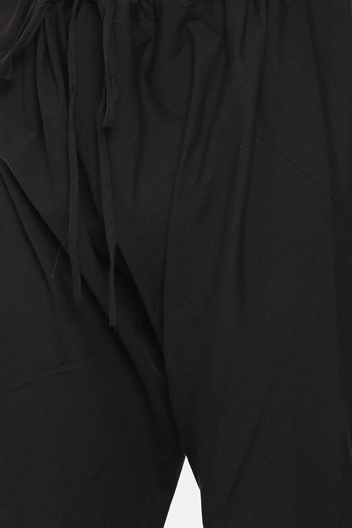 Black & Grey Cotton Kurta Set For Boys by Mayank Modi - Kids at Pernia's Pop Up Shop