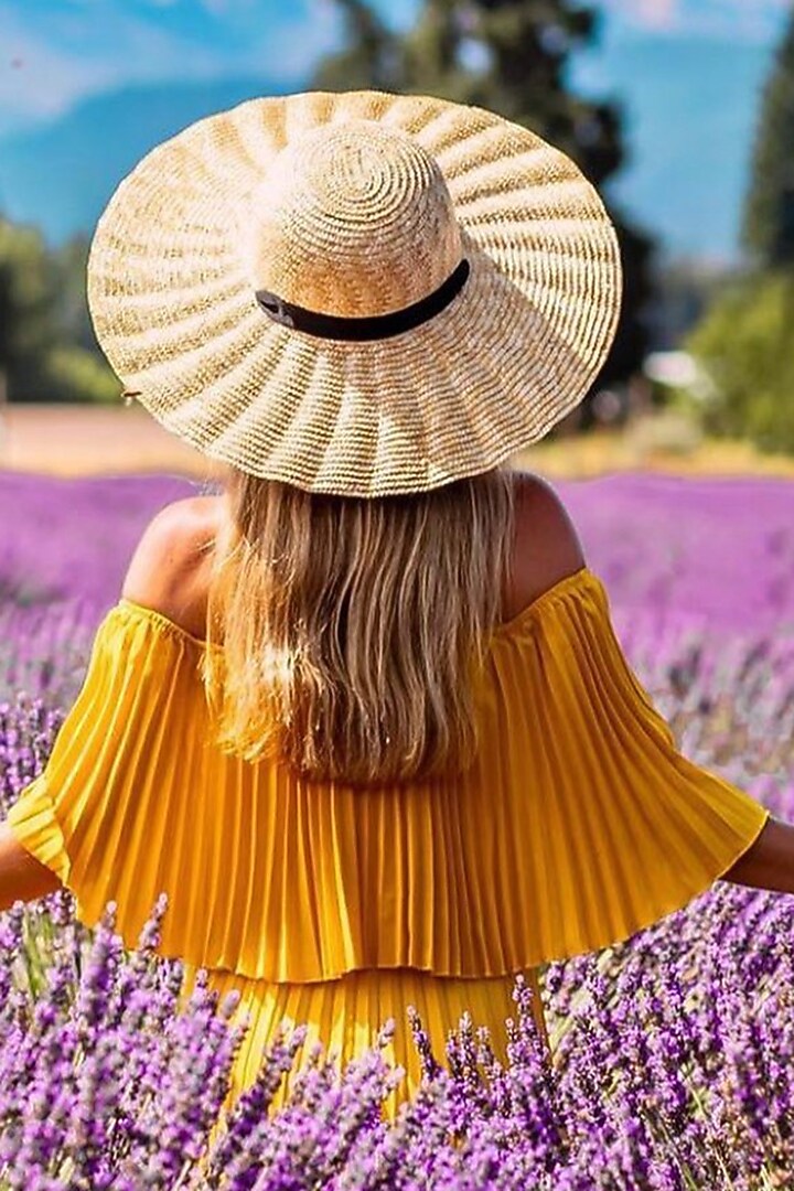 Beige Natural Wheat Straw Ruffled Hat by Myaraa by Namrata Lodha at Pernia's Pop Up Shop