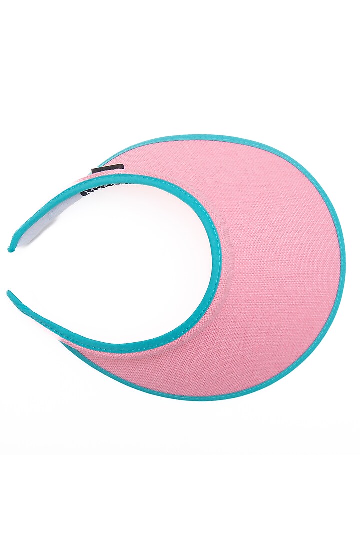 Pastel Pink Recycled Plastic Visor Hat by Myaraa by Namrata Lodha at Pernia's Pop Up Shop