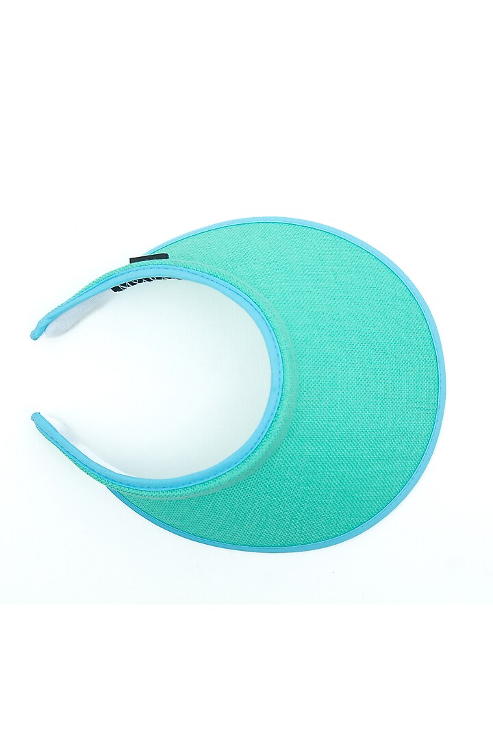 Pastel Green Recycled Plastic Visor Hat by Myaraa by Namrata Lodha at Pernia's Pop Up Shop