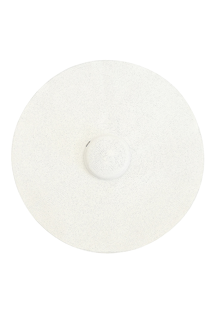 White Natural Paper Straw Oversized Floppy Hat. by Myaraa by Namrata Lodha at Pernia's Pop Up Shop