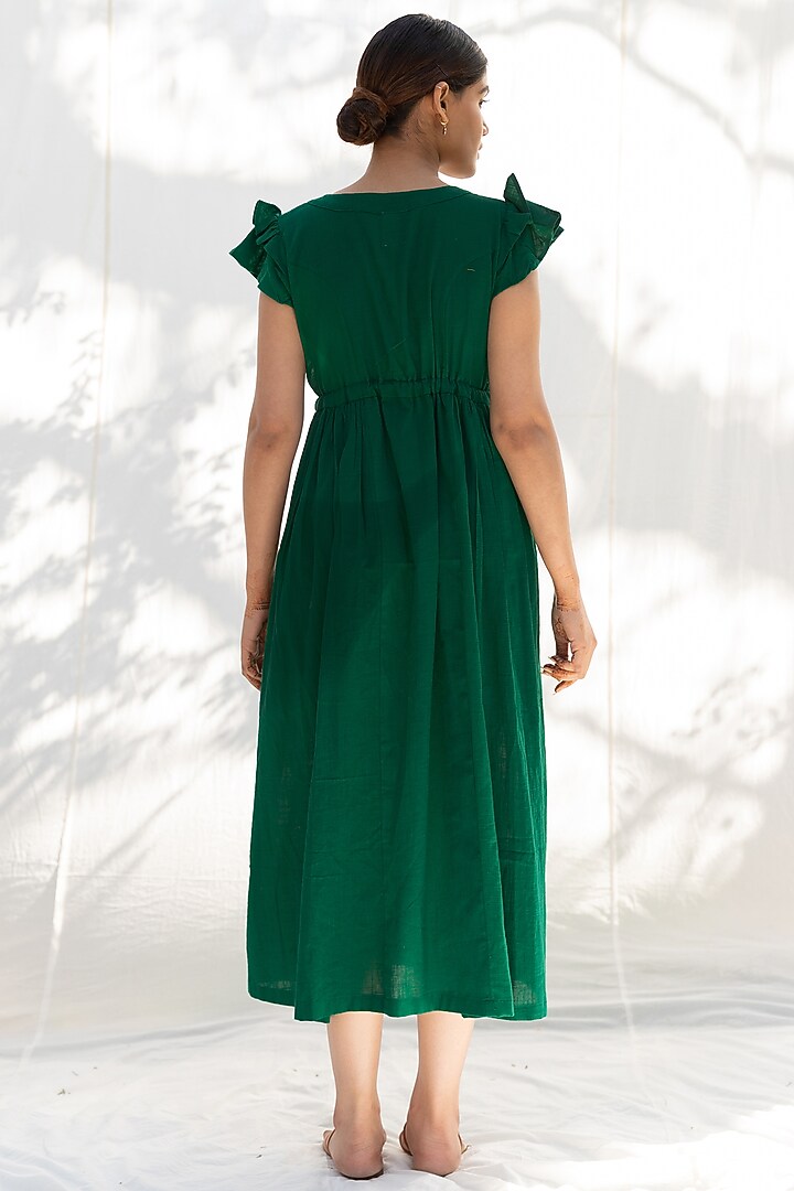 Green Cotton Summer Dress by MoonTara at Pernia's Pop Up Shop