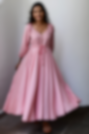 Pink Cotton Voile Summer Dress by MoonTara at Pernia's Pop Up Shop