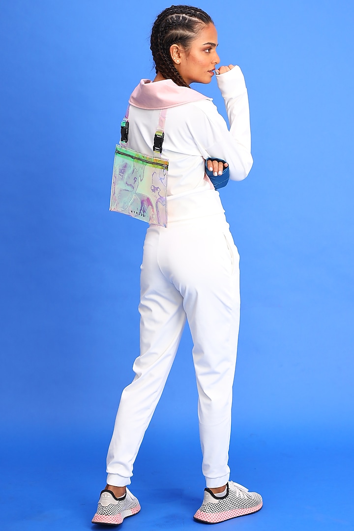 White Buckle Up Jacket by Myriad at Pernia's Pop Up Shop