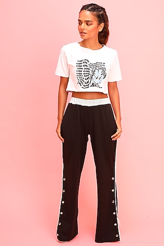 Black Sweeper Leisure Pants by Myriad