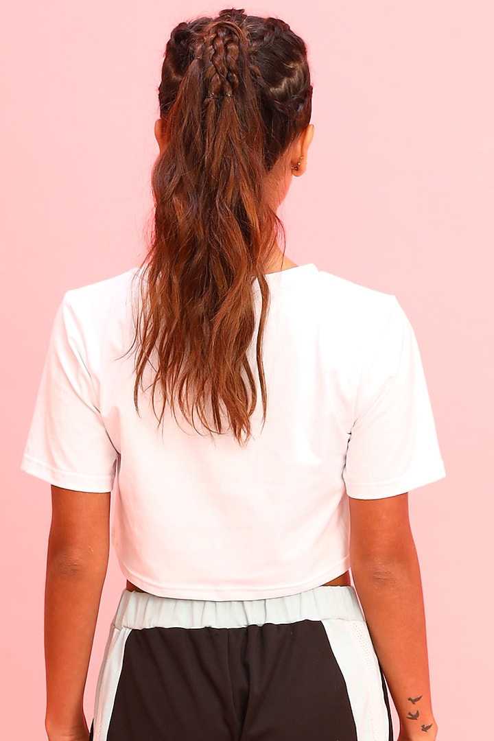 White & Black Printed Tee by Myriad at Pernia's Pop Up Shop
