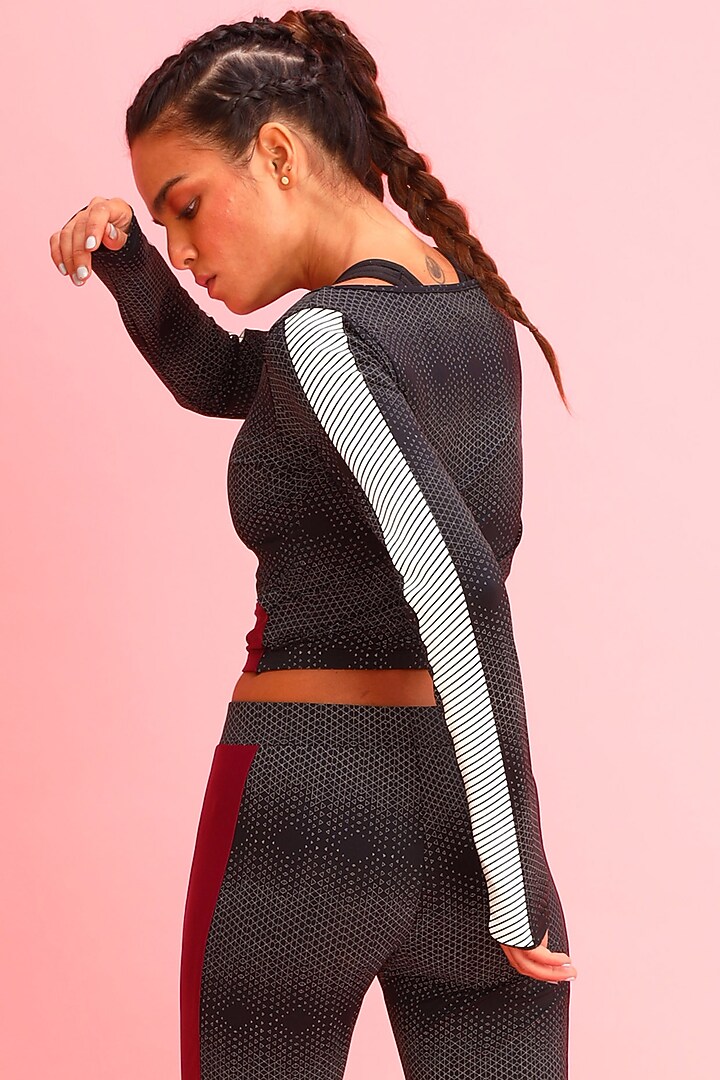 Black Sports Top by Myriad at Pernia's Pop Up Shop