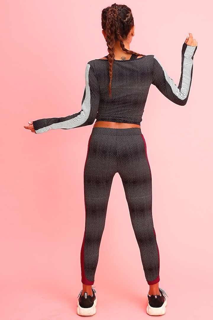 Black Sports Leggings by Myriad at Pernia's Pop Up Shop