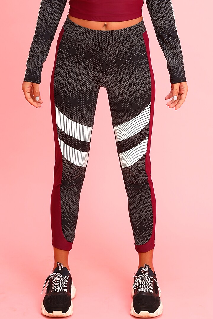Black Sports Leggings by Myriad at Pernia's Pop Up Shop