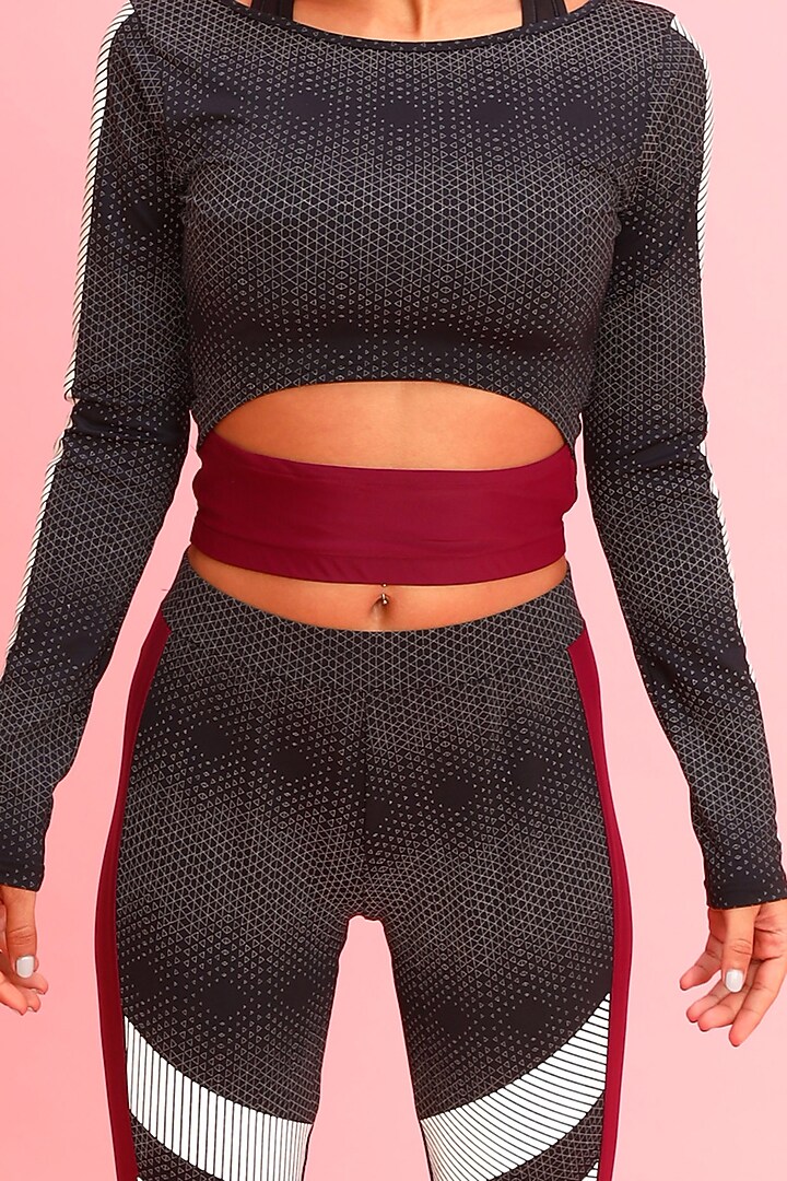 Black Sports Leggings by Myriad at Pernia's Pop Up Shop