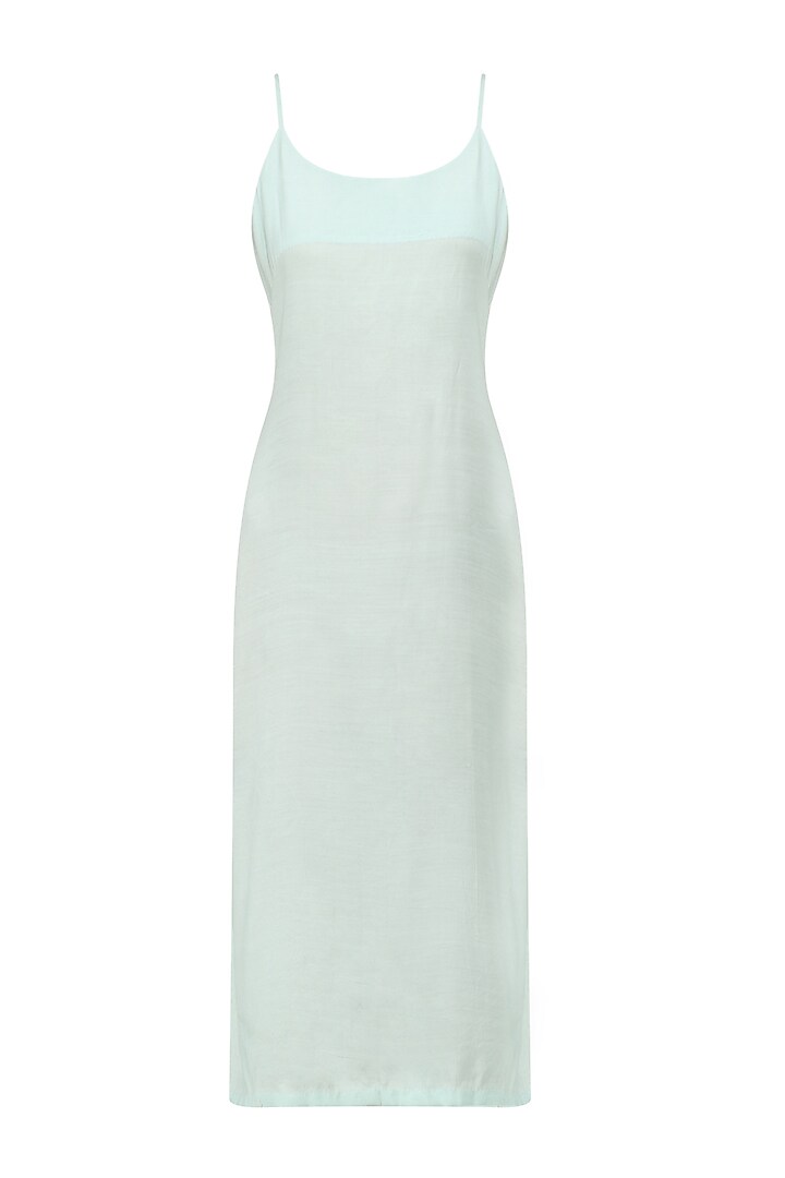 Powder blue polka dot dress with inner available only at Pernia's Pop Up Shop.