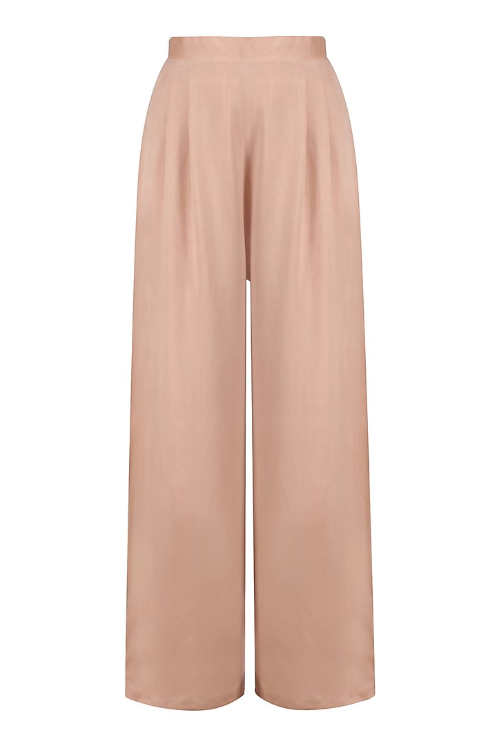Rose pink chikankari kurta and palazzo pants set available only at Pernia's Pop Up Shop.