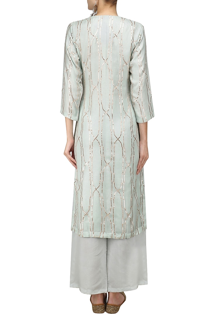 Grey Shama Kurta Pants Set