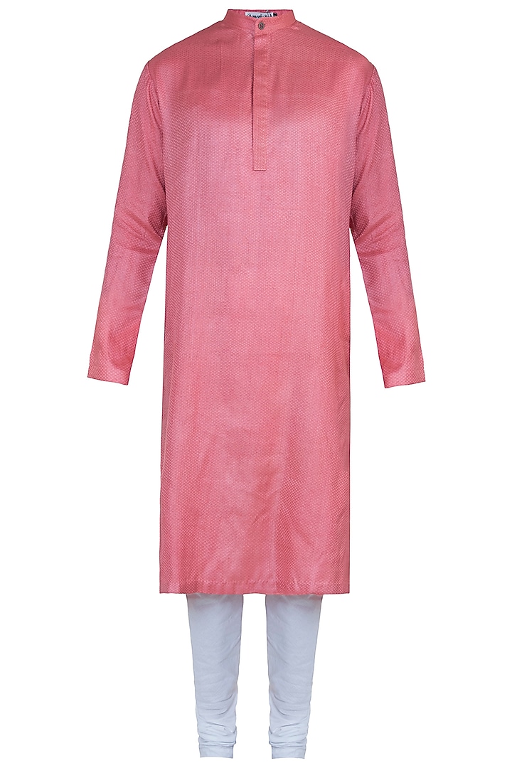 Pink kurta with pants by Mayank Modi at Pernia's Pop Up Shop