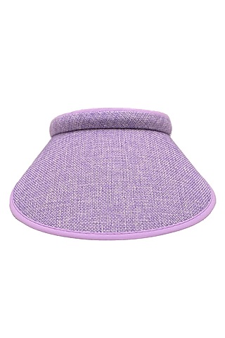 Lavender Recycled Plastic Visor Hat by Myaraa by Namrata Lodha
