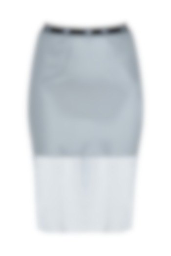 Grey slit skirt by Myriad