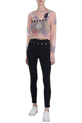 Peach crop top by Myriad