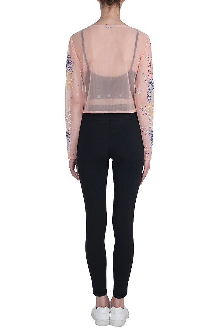Peach crop top available only at Pernia's Pop Up Shop.