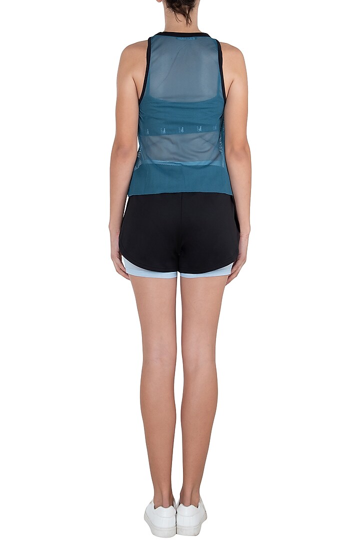 Black elastic shorts available only at Pernia's Pop Up Shop.