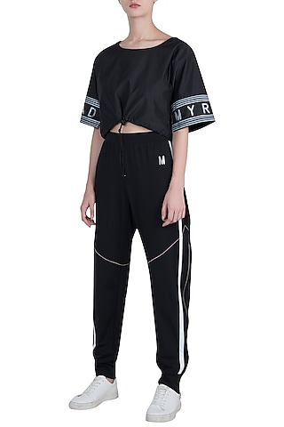 Black and white crop top by Myriad