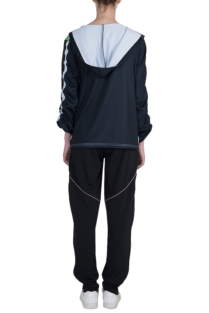 White polyester jacket available only at Pernia's Pop Up Shop.