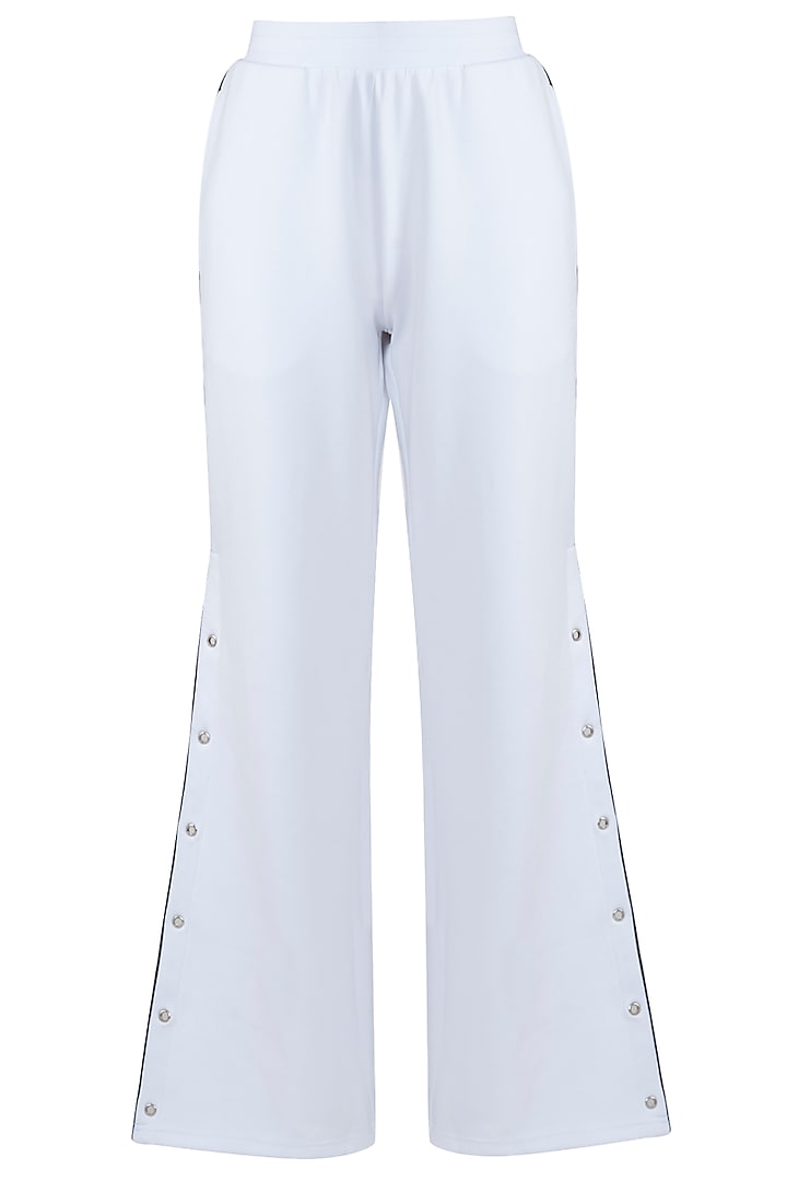 White wide cut pants available only at Pernia's Pop Up Shop.