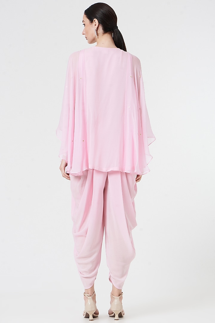 Light Purple Silk Crepe Dhoti Set by MADZIN at Pernia's Pop Up Shop